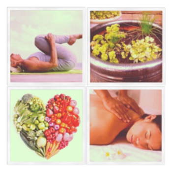 Yoga pose, heart and food